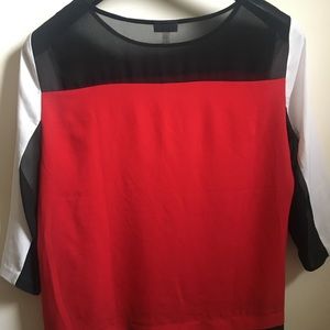DKNY colorblock blouse
